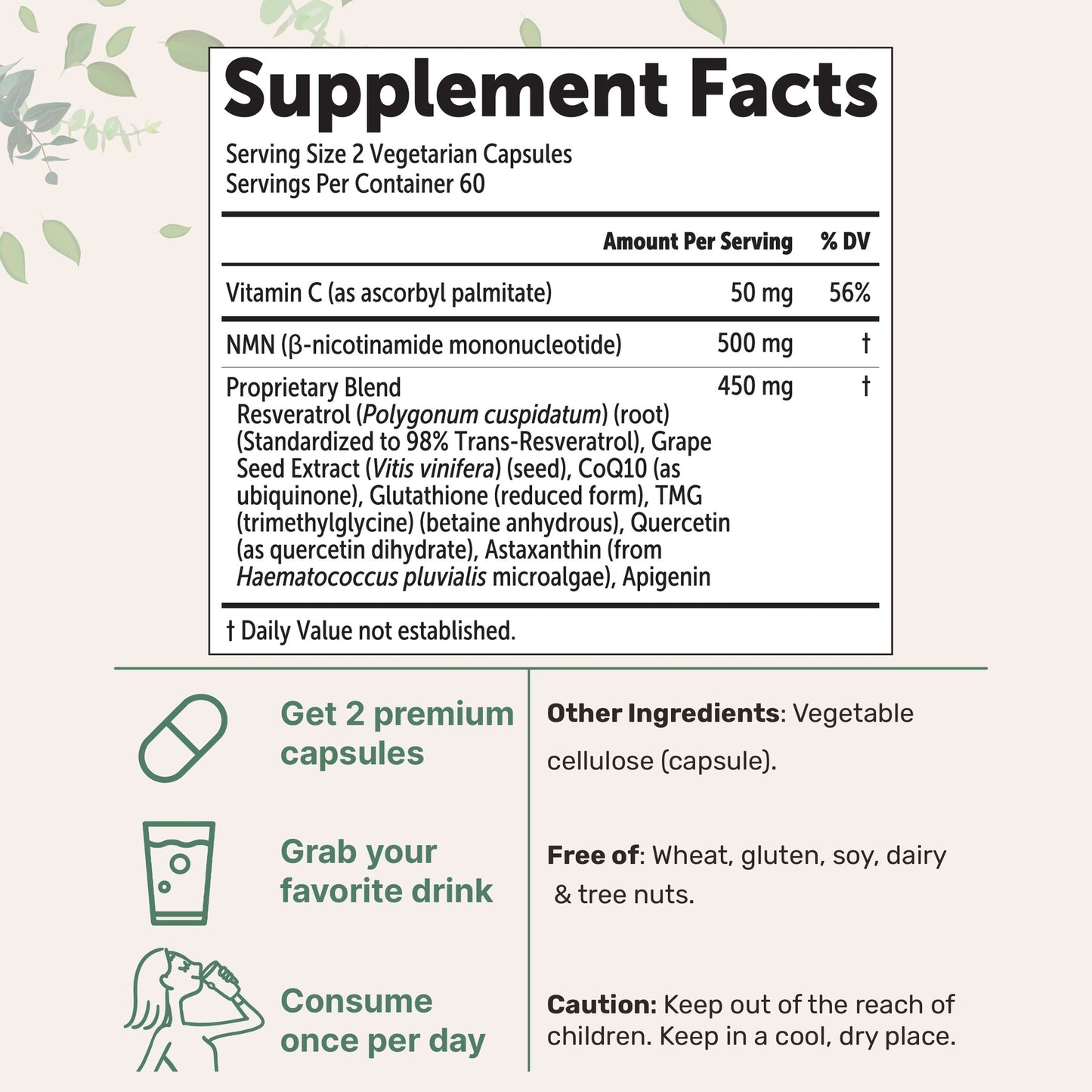 NMN Complex 1,000mg Per Serving
